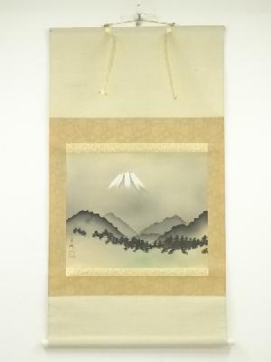 JAPANESE HANGING SCROLL / HAND PAINTED / Mt.FUJI 